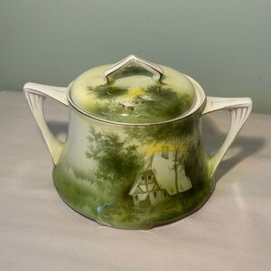 Vintage B T Co Germany Biscuit Jar